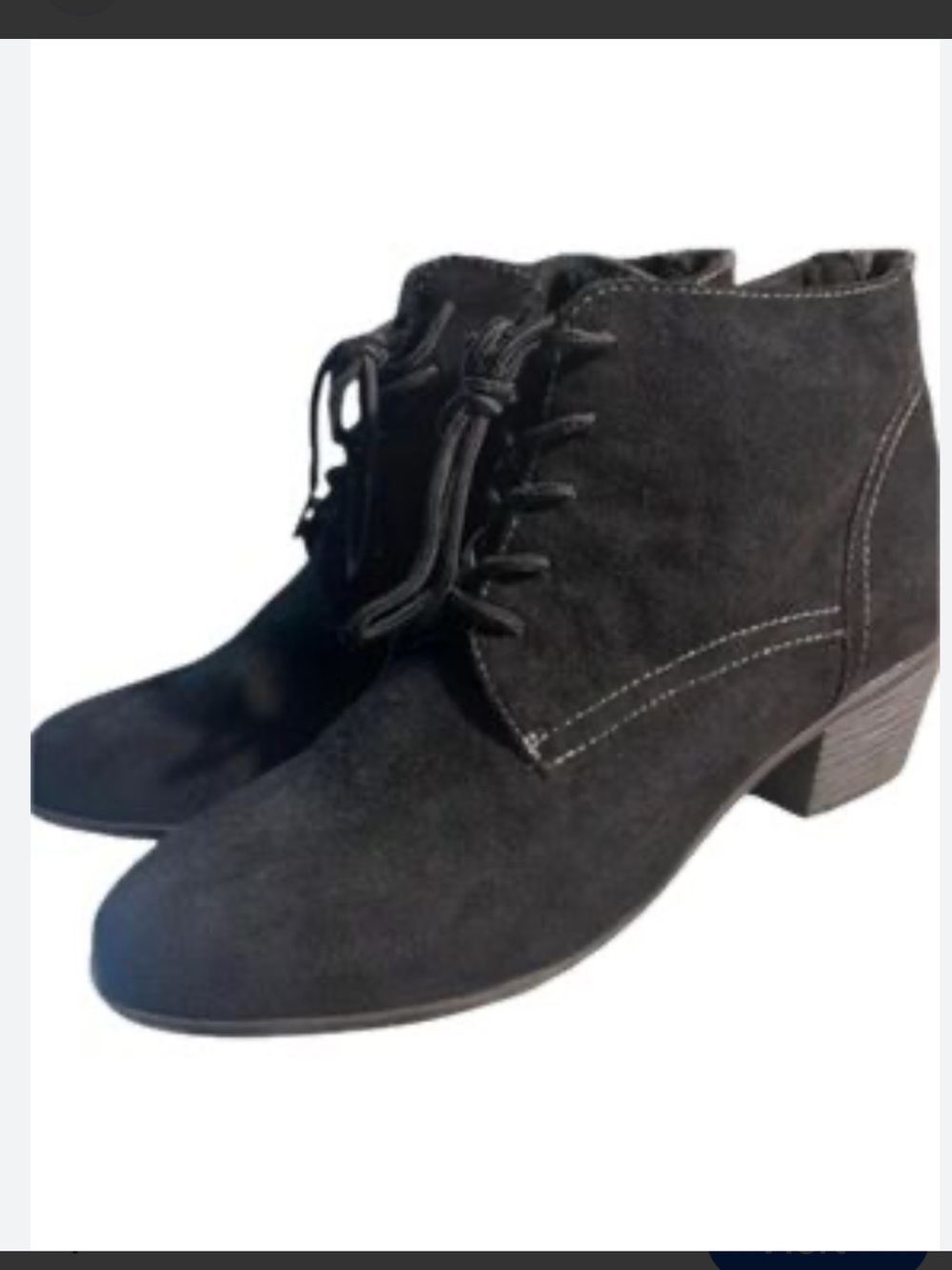 Sporto Black Suede Lace-Up Chukka Boots